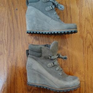 UGG Gray Wedge Boots